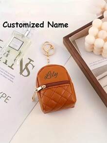 1pc Customized Personalized Coin Purse, DIY Text, Convenient Carry, Suitable For Hanging On Bags, Backpacks, Keys, Mini Wallet, Card Holder, Coin Pouch, Mini Storage Bag, Gift For Friends, Girlfriend, Family, Mother, Holiday Gift - Multicolor - View 10