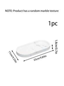 2/Pcs White Silicone Bathroom Vanity Storage Tray, Cosmetics, Perfumes, Candles, Soap Dispensers, Seasoning Storage, White Decorative Tray, Suitable For Home Decoration, Bedroom, Living Room, Kitchen Storage - 彩色 - 查看 12