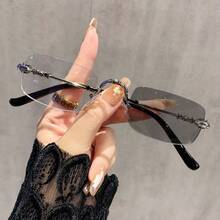 Fashionable Oval Small Frame , Retro Personalized All-Match, Street Style Eyewear, Daily Wear, Business & Casual Gift, College Style, Back To School, Leopard & Tortoiseshell Print - A - View 8