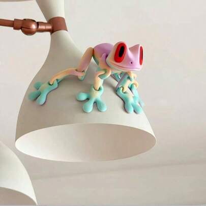 Magneti per frigorifero a rana stampati in 3D, decorazioni con giunti mobili, decorazioni per animali colorati e carini per casa, cucina, ufficio, lavagna, lavastoviglie