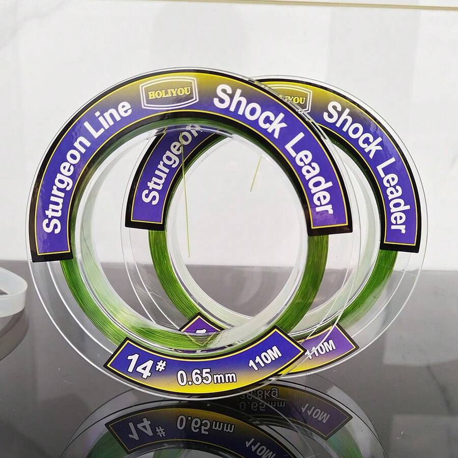 110米 HOLIYOU 尼龙钓鱼线，强力钓线，适用于渔具和海钓 - 綠色 - 查看 1