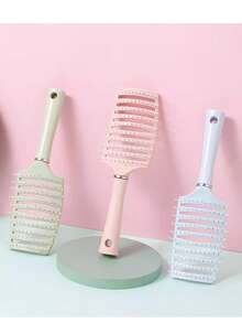 1pc High Cost-Effective Practical Colorful Pig Rib Shaped Comb, Made Of Plastic Material, Curved Design, Fluffy Top, Can Effectively Prevent Static, Not Easy To , Not Pull The Scalp, Can Massage The Scalp, Increase Hair Volume, Suitable For All Hair Types, Daily Styling, Hair Salon, Quick Grooming, Home Care, Commuting Styling And Other Scenarios, An Essential Item For Mother's Day And Graduation Season For Barber Salon Beauty Travel Essential Hair Products,Hair Cares,Hair Accessories Hair Tool Kit Hair Styling Kit - Multicolor - View 5