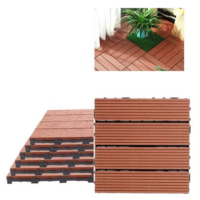 9 piezas de baldosas para terraza de 11,8 x 11,8 pulgadas, Baldosas de plástico para todo tipo de clima, para el patio trasero, terraza, pórtico, alberca, balcón