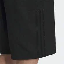 Adidas Future Icons Woven Shorts, Men's Three-Striped Color-Blocked Woven Casual Shorts - Black - View 8