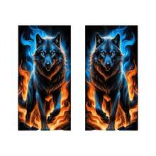 A Set Of 2 Durable And Easy-To-Apply Cartoon And Skull Pattern Car Stickers - Suitable For B Pillar Semi-Matte Plastic Surfaces - A - View 8