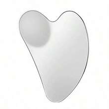 1/2pcs Stainless Steel Heart-Shaped Gua Sha Tool, Suitable For Facial Massage, Portable Muscle Relaxation Massage Board, Stainless Steel Facial Gua Sha Tool - Facial Massage Tool - Smooth And Sturdy Metal Gua Sha Tool, For Face And Body, Reduces Swelling - Gua Sha Massage Tool, Heart-Shaped Design, Silver Color, Stainless Steel Facial Gua Sha Tool, For Facial Metal Gua Sha, Tightens Skin, Full-Body, Eye, And Neck Massager. - 彩色 - 查看 11