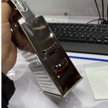 四面加厚手动蔬菜切片切丝器，可切黄瓜片、土豆丝，多功能不锈钢厨房工具，带护手设计 - 銀色 - 查看 8