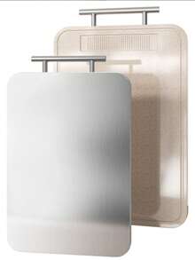 Cutting Board For Kitchen, Cutting Board Double Sided, Pure Titanium/PP, Easy To Clean Large Size, 15"X10" - Apricot - View 6