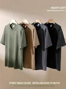 Vintage Washed Cowboy Beer Tee 100% Cotton | Modelo 1925 Graphic T-Shirt, Distressed Fabric - Western Style Gift Idea & Casual Outfit | Unisex - xanh quân đội - Xem 4