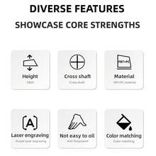 132 Keys Transparent Crystal Jelly Keycaps Set, Double-Shot Injection Molded, Only Keycaps - Only Keycaps - View 9