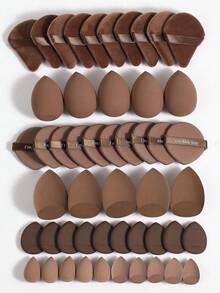 10pcs Makeup Kit, Including: 10 Pieces Of Liquid Makeup Sponge+10 Pieces Of Mini Liquid Makeup Sponge+10 Pieces Of Triangular Powder Puff For Loose Powder And Makeup Set+10 Pieces Of Air Cushion Powder Puff For Facial Makeup,Makeup,Cheap,Room Decor,Vanity,Travel,Bedroom,Makeup Accessories,Puff,Makeup Blender,Powder Puff,Makeup Sponge,Cheap,Stocking Stuffers,Makeup,Makeup Tools,Cheap Stuff,Gifts,Gifts For Women, Valentine's Gifts - 咖啡棕 - 查看 1