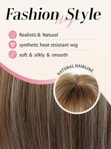 12英寸时尚渐变棕色波波头假发，带刘海，100%桑蚕丝材质，哑光质感，耐热，直发造型，透气玫瑰网帽，适合日常佩戴、派对、角色扮演、节日等场合，是送给女友、参加嘉年华和其他活动的绝佳礼物。 - 亞麻棕 - 查看 6