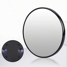 5/10/15X Magnifying Makeup Mirror Cosmetic Beauty Shaving Blackhead Magnifying Mirror For Bathroom Portable Makeup Round Mirror - 黑色 - 查看 3
