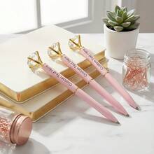 [Customized] Engraved Diamond Ballpoint Pen, Metal Crystal Pen, Ins Style High-Quality Stationery, Creative DIY Engraved Name/LOGO, Suitable For Wedding, Teacher's Day, Graduation, Birthday, Christmas, Business Meetings, Opening Ceremonies, Practical And Exclusive Customized Wholesale Gifts - Sets - View 17