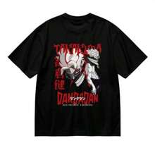 Dandadan Okarun Anime Tee Y2K Graphic Oversized Streetwear Short Sleeve Unisex T-Shirt - Black - View 2