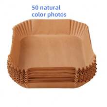 50pcs, Square Disposable Air Fryer Liners (6. 3in/8in), Paper Air Fryer Liner Pots, Paper Basket Bowls, Baking Trays, Oven Accessories, Baking Tools, Kitchen Gadgets, Kitchen Accessories,Kitchen Accessories,Cocina,Thanksgiving Gifts, Christmas Gifts, Halloween Gifts, Valentine's Day Gifts, New Year Gifts - 100pcs - 查看 10