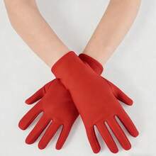 D EXCEED 1/3/6 件套 Ascot 长/中/短手套，适合下午茶派对、1920 年代单身派对、女士礼仪薄款弹力透气防紫外线手套、万圣节派对礼物 - 灰色 - 查看 5