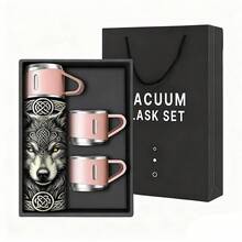 1set Of 16oz New Year's Pattern Insulated Water Bottles, Suitable For Holiday Gifts, Father's Day, Mother's Day, Office, Camping, And Valentine's Day Gifts. - Multicolor - View 13