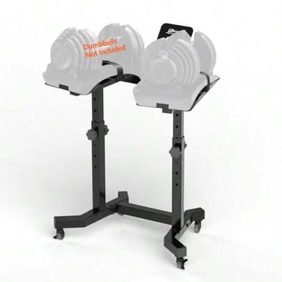 Soporte ajustable para mancuernas  Modern Hierro 4 niveles de altura 300 lbs Rack de pesas Estante para mancuernas-B031