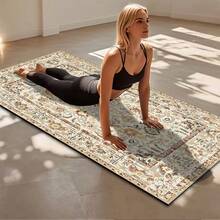 1pc 71*22inch Yoga Mat, Various Patterns Available, Non-Slip & Durable, Extra Wide & Thick, Suitable For Home Use, Fitness, Beginner Yoga Training - Multicolor - View 2