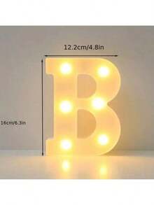 6.3 英寸可定制 LED 字幕灯 - 1 件，壁挂式，电池供电 - 非常适合婚礼、生日、家居装饰 - 白色 - 查看 23