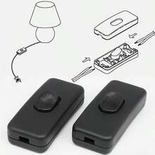 2pcs Lamp Power Cord Rocker Arm Switch, Control LED Light Wiring Electric Switch - Black - View 4