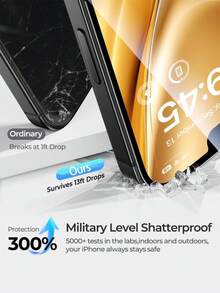 2 Pieces High-Definition Transparent Mobile Phone Protective Tempered Film, Compatible With IPhone 11/12/13/14/15/16/17 Series, Suitable For Daily Home And Office Use - Clear - View 5