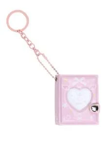(With Pendant) Korean Style Bow Tie Photo Album, Student ID Card Holder, Cute Idol Mini Card Display Pendant - Mini Heart - View 6