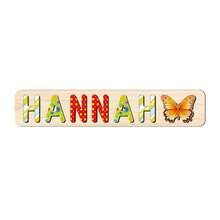 1pc Customized Name Puzzle, Personalized 3D Letter Puzzle And Wooden Name Puzzle. Ideal Gift For Baby Boys And Girls On Birthday, Christmas, Anniversary! - Stripe 2 On the Right - View 8