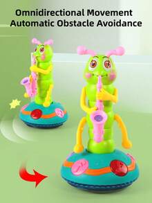 Educational Electronic Toy For Kids, Sound & Light Toy, Omnidirectional Jumping, Birthday Gift Set - The Saxophone Worm - View 4