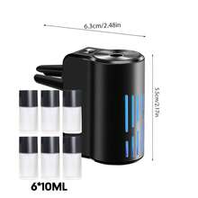 YAIUZGOO Intelligent Car Air Purifier With Fragrance Function, Car Air Freshener Diffuser, Compact Design, 3-Speed Adjustable Humidifying Aromatherapy Essential Oil Diffuser, Auto Accessories - A - View 3