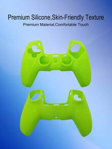 1pc PlayStation5 Controller Protective Cover, Anti-Slip Design, Anti-Sweat, Anti-Scratch, Anti-Dust, Enhances Gameplay Experience - Multicolor - View 3