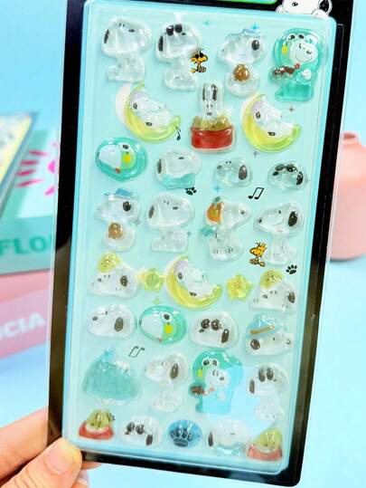 Children's Artistic Handmade Crafts - Exquisite LCD 3D Stereoscopic Japanese Cartoon Anime Stickers, Self-Adhesive Reusable DIY Decorative Stickers, Children's Interactive Stickers, Daily Decorative Stickers, Party Decorative Stickers, Children's Sticker Games