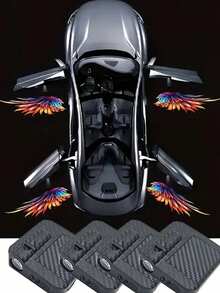 Bộ 2/4 đèn trang trí xe hơi hình cánh thiên thần, giúp xe bạn thêm phần lung linh, nhiều kiểu dáng khác nhau (không chỉ giới hạn ở hình cánh thiên thần), đèn chiếu cửa cắm là dùng ngay, đèn cảm biến thông minh hình tròn ma thuật cánh thiên thần và trái tim, không cần đấu dây để bật đèn chào mừng, đèn chiếu cửa từ tính họa tiết sợi carbon, đèn sàn LOGO (không bao gồm pin), món quà hoàn hảo cho bạn trai, bố, bạn bè, quà tặng ngày Valentine. - Nhiều màu - Xem 14