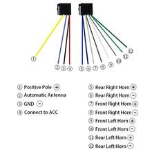 单DIN车载立体声收音机，支持快速充电，配备USB/SD/AUX输入接口，7色背光液晶显示屏，适用于12V车辆，兼容智能手机/平板电脑 - 1788 - 查看 9