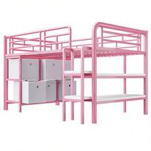 Kids Bed Frames, Headboards & Footboards - Pink + Metal + 90cm*200cm - View 8