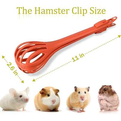 防咬仓鼠夹，长柄仓鼠捕捉器，可快速捕捉仓鼠、蜜袋鼯、豚鼠和荷兰兔。小型动物保护陷阱。