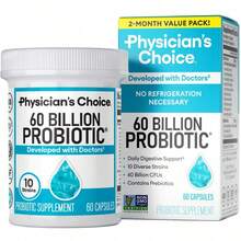 Bestseller!Minimal-Physician's Choice 60 Billion Probiotic - Daily Gut Health, Digestive & Immune Support For Men And Women With Organic Prebiotics & 10 Unique Strains.Supplement Vitamin,Free Shipping. - 30個裝 - 查看 3