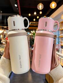 1个不锈钢真空保温杯，旅行饮水瓶，不锈钢冰茶壶，真空双层不锈钢长效保温防漏水瓶 - 含残渣过滤器，适合露营、聚会、居家、办公、户外、学校、节日及生日礼物。也可作为办公室或家用热水袋。 - 彩色 - 查看 7