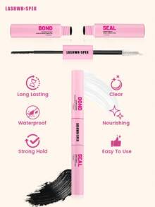 DIY Cluster Lash Extension Kit – 10ml Lash Bond And Seal, Individual Lashes, Tweezers & Lash Brush, Waterproof Long-Lasting Eyelash Grafting Set - Pink - View 8