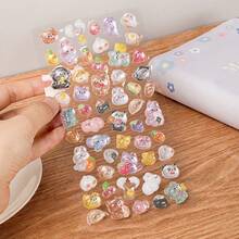 新款 3D 贴纸，创意卡通 3D 浮雕贴纸，图案包括卡通动物、可爱文具熊、DIY 剪贴簿日记装饰贴纸、美术用品、学习用品、返校特辑、计划本贴纸、手机壳装饰贴纸、笔记本电脑和杯子装饰贴纸等。 - 彩色 - 查看 10