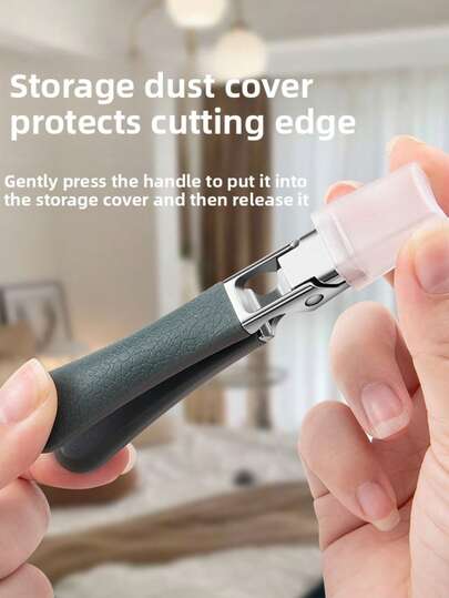 New Thickened Protective Anti-Splash Steel Large Nail Clipper, Household Nail Cutter