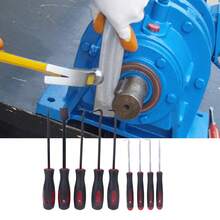 Juego de ganchos y púas de precisión con raspador, juego de 9 piezas, eje de acero chapado en cromo vanadio, para quitar mangueras y juntas, herramientas de mantenimiento de automóviles y electrónicos - A - Ver 2