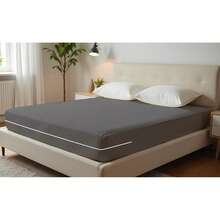 Double Gel Knit Mattress Cover With Zipper - 芥末黃 - 查看 3