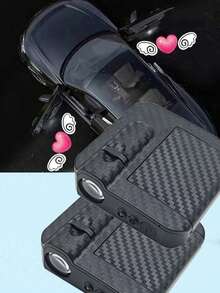 2pcs/4pcs Angel Wing Shaped Car Atmosphere Lights, Let Your Car Have Wings, Multiple Patterns Available (Not Limited To Angel Wings), Plug And Play Door Projection Lamp, Angel Wing Heart Magic Circle Smart Sensor Light, No Wiring Required To Turn On Welcome Lights, Carbon Fiber Pattern Magnetic Door Projection Light, LOGO Floor Lamp (Batteries Not Included), Perfect Gift For Boyfriend, Father, Friends, Valentine's Day Gift - Multicolor - View 16