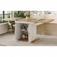 Dining Tables - White + MDF - View 9