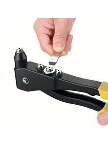 1 pieza Remachadora de remaches móvil, Remachadora industrial de grado, Herramienta de pistola de tuerca, Remachadora de uso doméstico ahorradora de trabajo - A - Ver 5