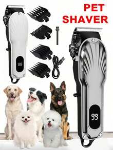 Quiet Cat Grooming Clipper, Wireless Cat Hair Trimmer For Matted Fur, Pet Grooming Shaver For Beauty, Suitable For Cats And Small Dogs - Dark Grey - View 1