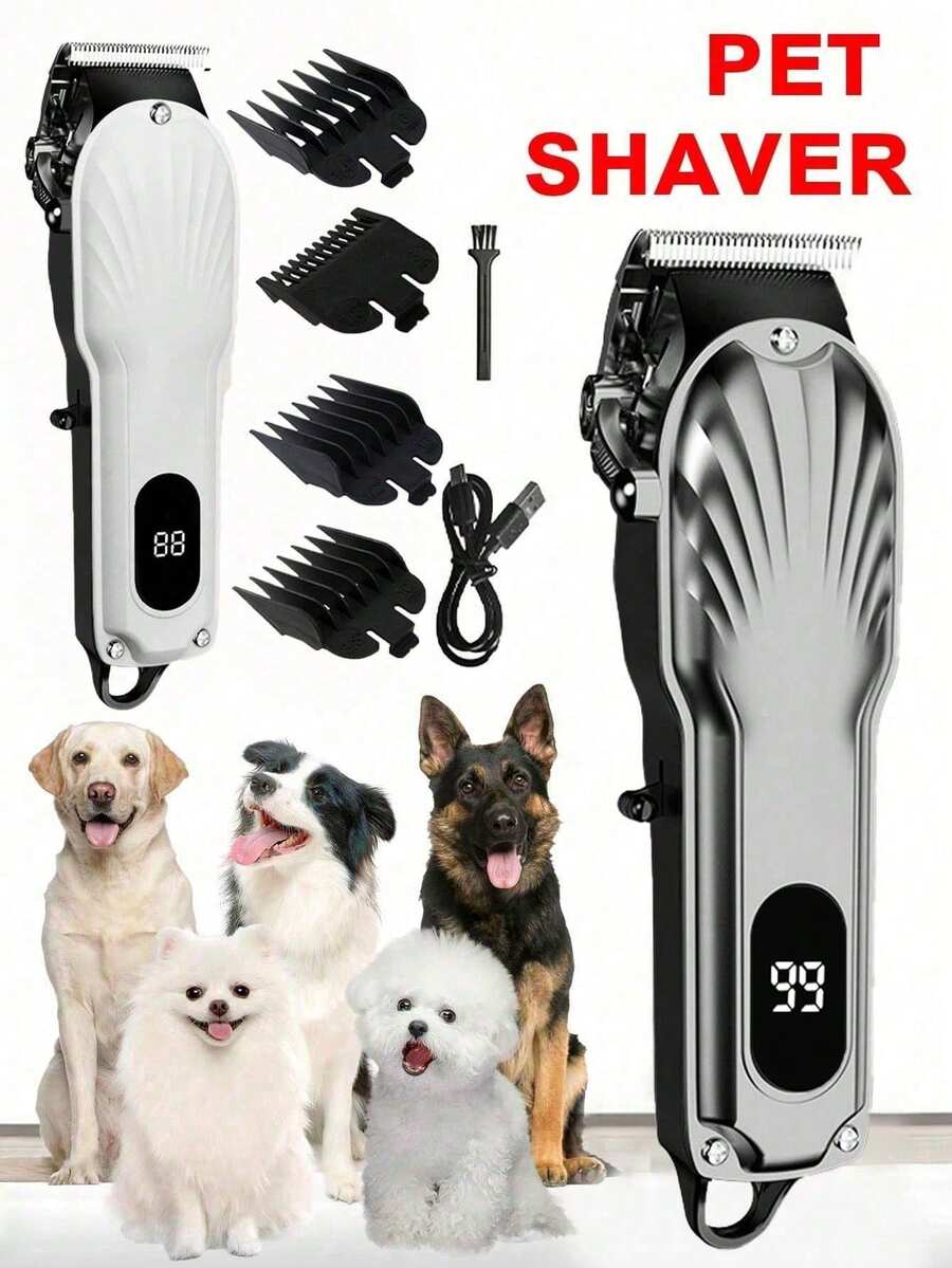 Quiet Cat Grooming Clipper, Wireless Cat Hair Trimmer For Matted Fur, Pet Grooming Shaver For Beauty, Suitable For Cats And Small Dogs - Dark Grey - View 1