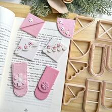 Elegant Handmade Polymer Clay Bookmark Mold, Clay Bookmark Mold, Polymer Clay Cutting Tools, Suitable For Handmade Bookmarks, Jewelry Making Kits, DIY Clay Cutting Tools, Handmade Gift Tools, Art Tools, High Quality Tools - Apricot - View 4